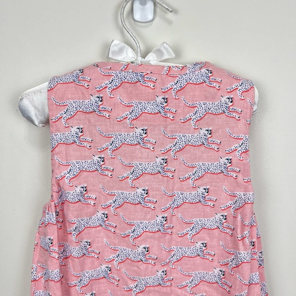 Baby Boden Printed Woven Playsuit Pink Cheetah 2-3 - Picture 6 of 7